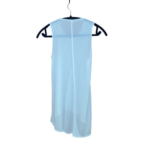 Helmut Lang - White Sheer Flowy Tank Top - Luxury XS - Picture 2 of 9